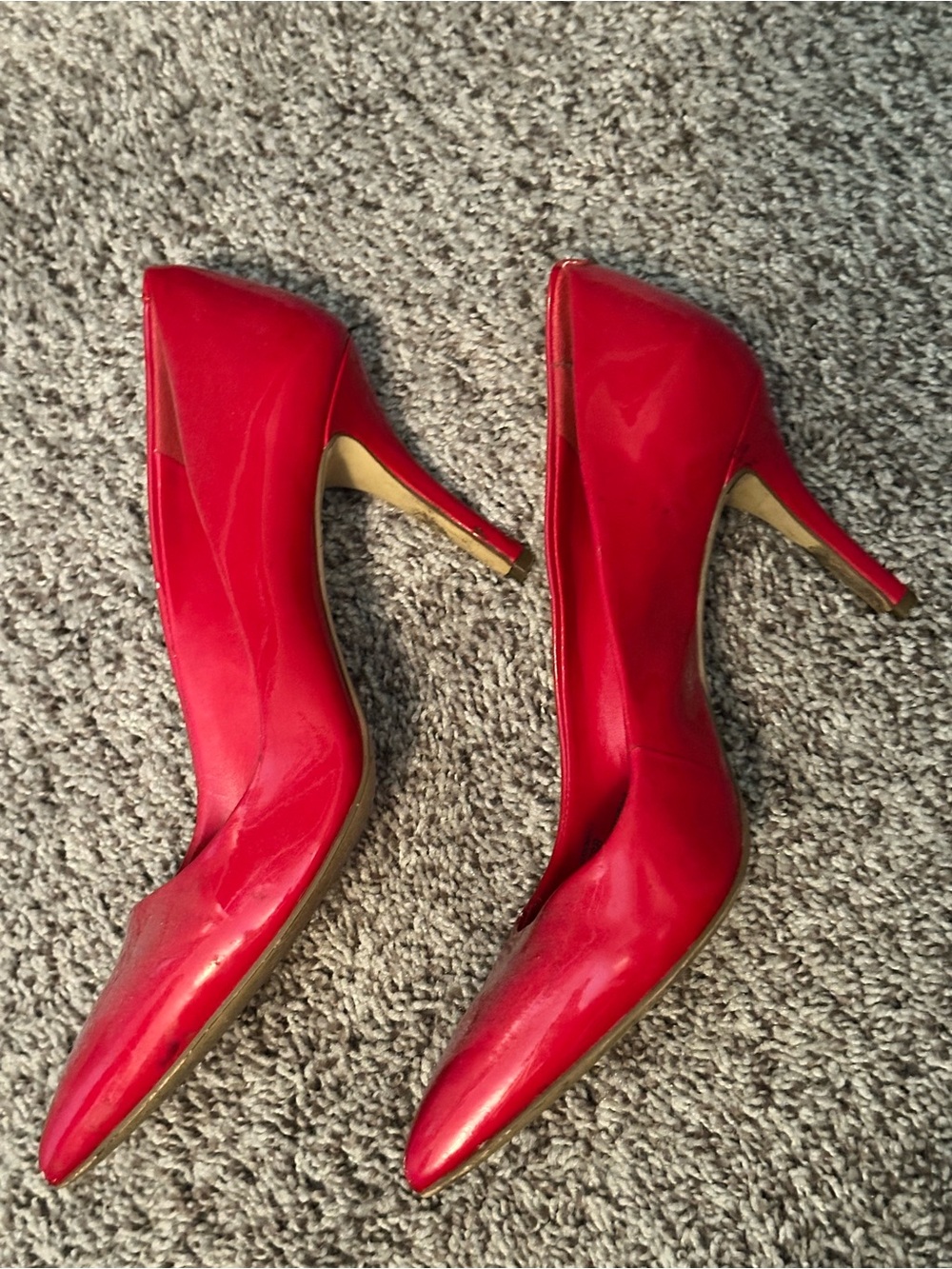 BCBGeneration Red Pointed-Toe Pumps - Picture 3 of 4